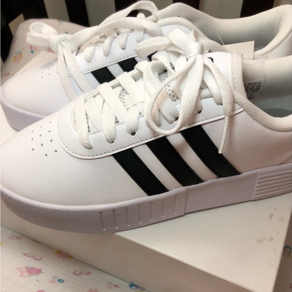 New Womens Adidas Court Bold Thick Sole Sneakers 7.5 - Picture 5 of 10